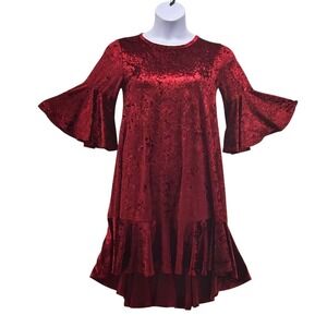 LulaRoe Velvet Dress‎ Red Small
